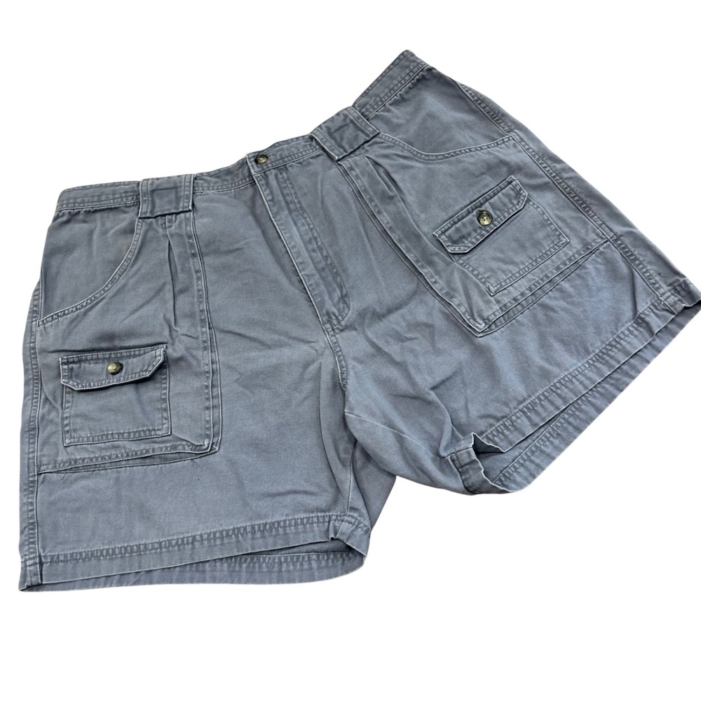 Vintage Bimini Bay Outfitters‎ Cargo Shorts Men's  42 Blue gray Cotton Pleated